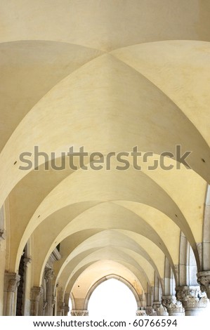 walkway ceiling in front of San Marco, Venice