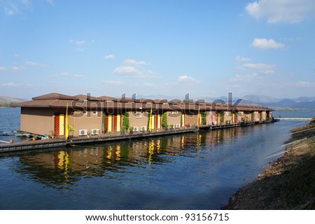 Raft River House with the beautiful blue sky background