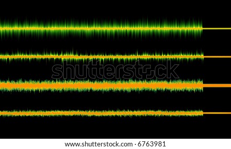 Orange/Yellow Radio waves in different forms