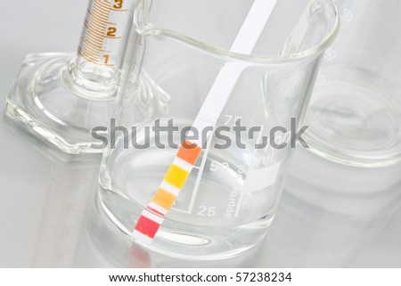 Lab chemistry -empty flasks