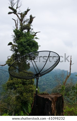 In remote areas using wireless connection.
