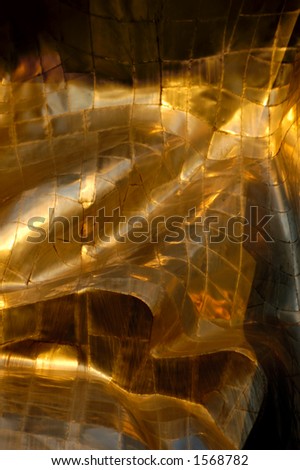 Abstract gold metal patches background texture