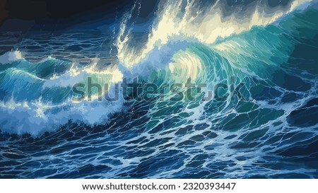 Similar – Image, Stock Photo wave ocean or sea water background. Blue sea water in calm.