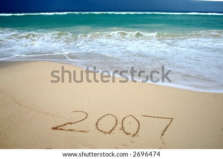 Take a tropical trip in 2007.  Caribbean sea is beautiful and aqua colored.
