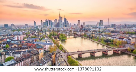 Similar – Image, Stock Photo Frankfurt, evening Evening