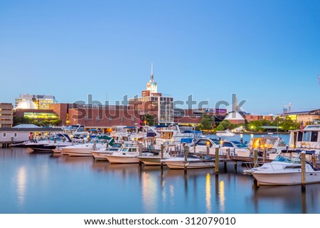 Boston, USA - August 12: Boston Skyline showing Science Park, Museum of Science and Charles River on August 12, 2015