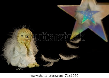 Dreaming angel from the star
