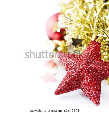 Bright christmas composition with copyspace