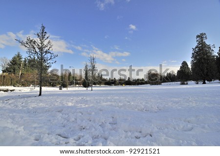 snow covered Queen\'s Park