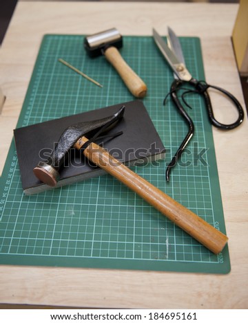various Book Binding tools for use by hand