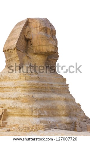 sphinx on a white background