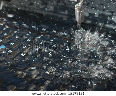 water spill on keyboard