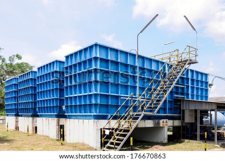Water filtration plant for water supply in Thailand.