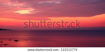Pink Sunrise By The Seaside