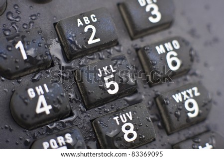 close up shot of phone keypad