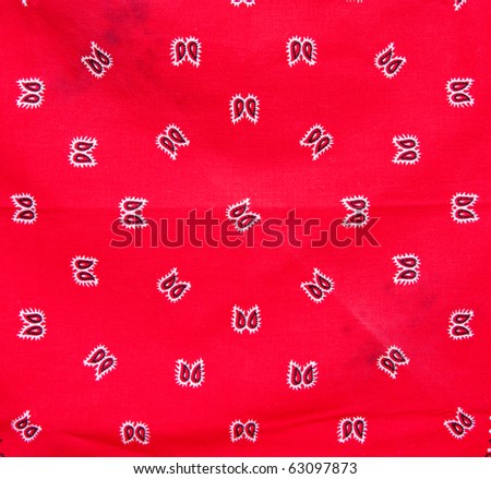 Fabric Patch: Red Brolly Patterns
