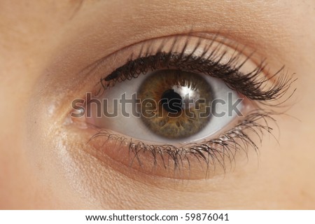 Close up of eye on woman