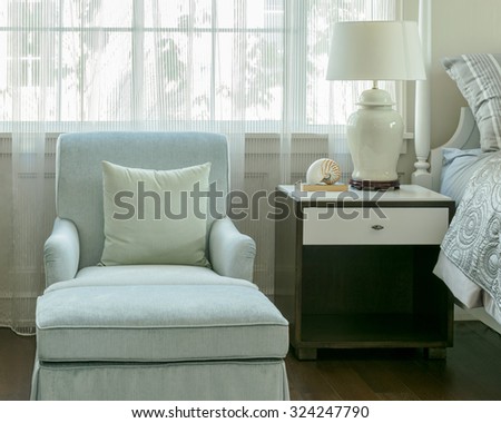 luxury sofa in classic style bedroom interior