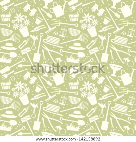 Gardening related seamless pattern 5