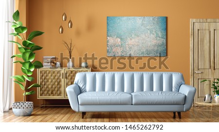 Similar – Image, Stock Photo Orange house against blue sky. House with orange walls minimalist. German architecture