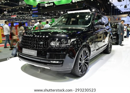 NONTHABURI, THAILAND - NOVEMBER 28: The Land Rover Range Rover is on display at the 31st Thailand International Motor Expo 2014 on November 28, 2014 in Nonthaburi, Thailand.