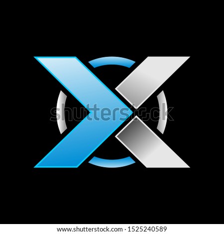 Initial X Media Emblem Graphic