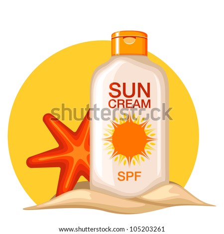 Sun Cream Stock Vector 105203261 : Shutterstock