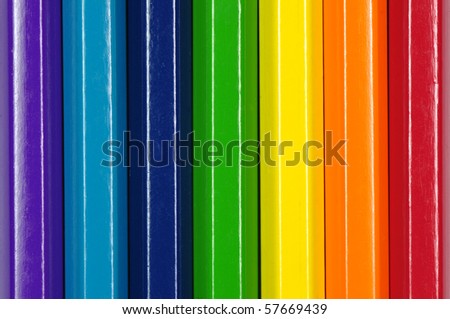 Rainbow pencil color.