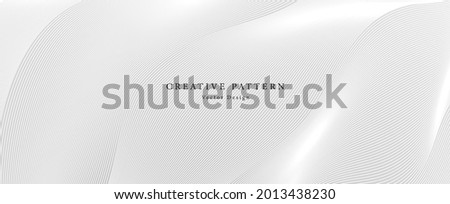 Premium background design with diagonal line pattern in grey colour. Vector white horizontal template for business banner, formal invitation backdrop, luxury voucher, prestigious gift certificate Сток-фото © 