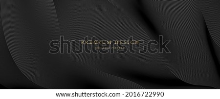 Premium background design with diagonal line pattern in black colour. Digital vector horizontal template for lux business banner, formal invitation, luxury voucher, prestigious gift certificate