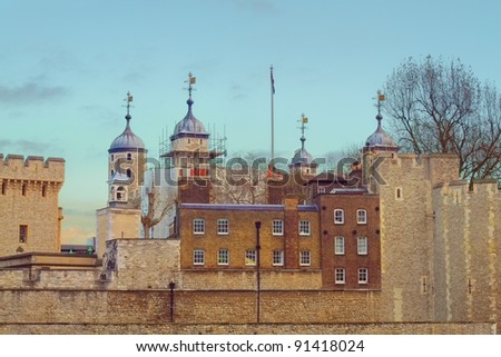The Tower of London, medieval castle