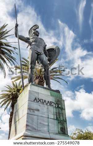 Statue of Achilles, Greece, Achillion palace