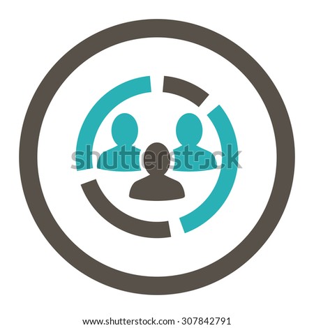 Demography Diagram Vector Icon. This Rounded Flat Symbol Is Drawn With ...