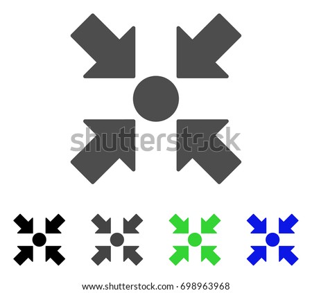 Meeting Point flat vector pictograph. Colored meeting point, gray, black, blue, green pictogram variants. Flat icon style for web design.