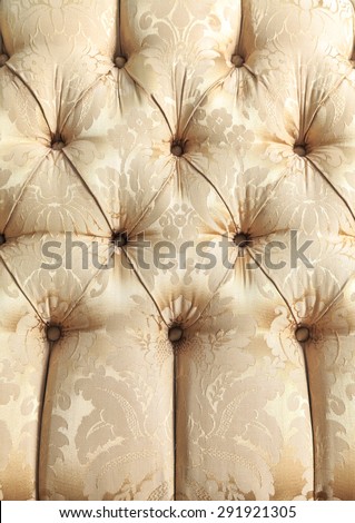 Yellow color of sofa texture background.