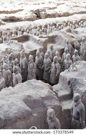 XIAN, CHINA. JUNE 28: The Terracotta Army or the \