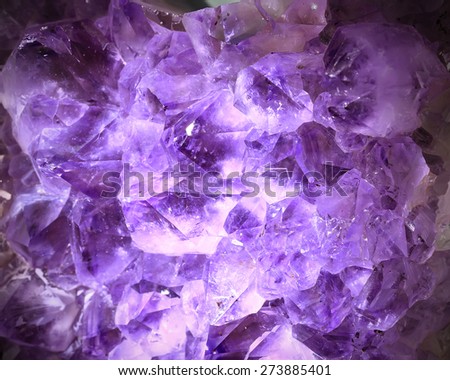 Amethyst , a violet variety of quartz