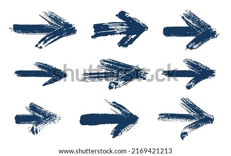 Hand drawn arrows vector big set, natural brush stroke and doodle created cursors collection, ink sketch style arrow graphic design elements.