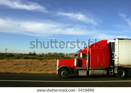 Similar – Image, Stock Photo Truck is going, passing over building site