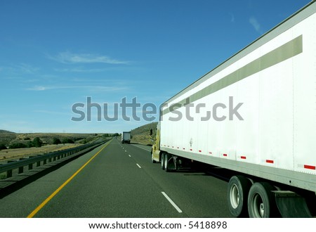 Similar – Image, Stock Photo Truck is going, passing over building site