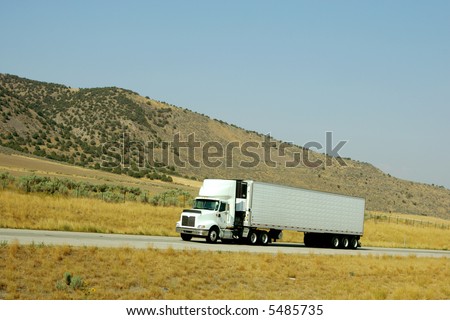 Similar – Image, Stock Photo Truck is going, passing over building site