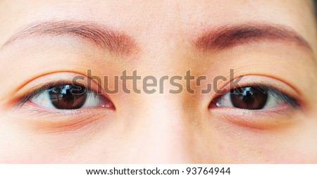 Close up human eye. macro shooting.