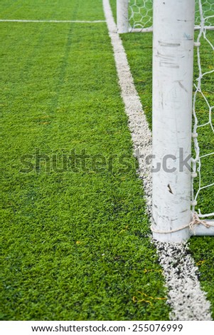 green field goal pole background