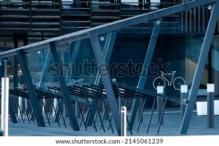 Similar – Image, Stock Photo bicycle parking Places