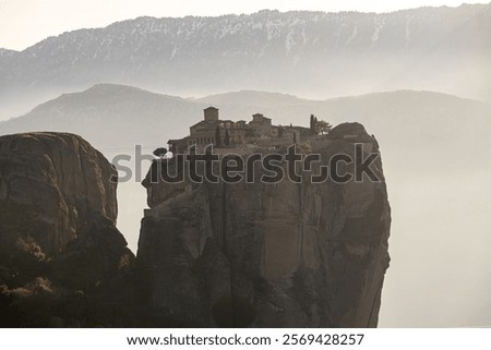 Similar – Foto Bild Kloster in Meteora, fotografiert durch ein Autofenster