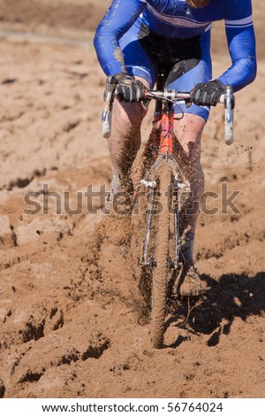 Cyclocross Racer in Sand Trap