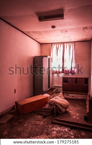 The interior of Gonjiam Psychiatric Hospital in South Korea. The building was abandoned nearly twenty years ago, but never demolished.