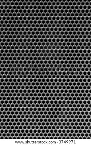 black holes in a metal grill