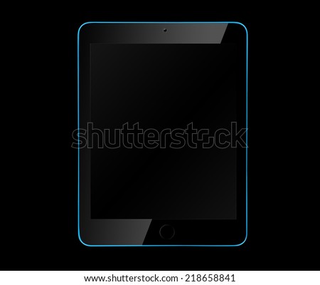 Touch screen tablet computer with blank screen isolated