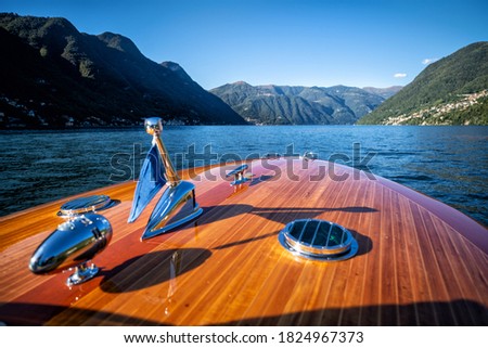 Old boat on Lake Como - Italy Stock fotó © 